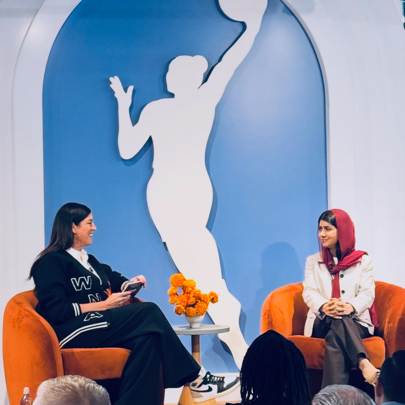Sarah with Malala Yousafzai